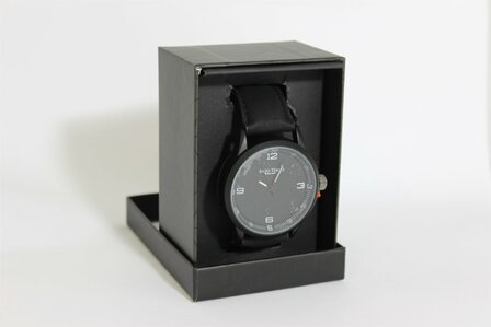 Enzo Tempo heren horloge - Zwart