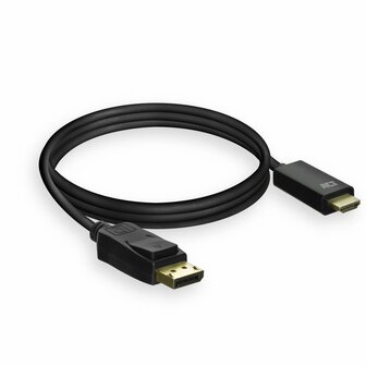 ACT AC7550 video kabel adapter 1,8 m DisplayPort HDMI Type A (Standaard) Zwart