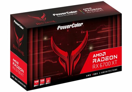 PowerColor Red Devil Radeon RX 6700XT | 12GB GDDR6 VRAM | Videokaart | GPU | AMD