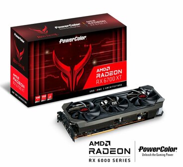 PowerColor Red Devil Radeon RX 6700XT | 12GB GDDR6 VRAM | Videokaart | GPU | AMD