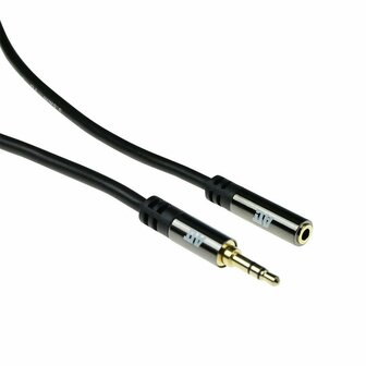 ACT AC3615 audio kabel 2 m 3.5mm Zwart