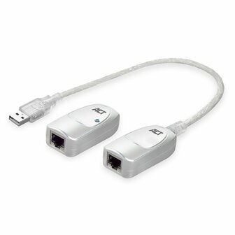 ACT AC6060 USB Extender set over UTP, extender tot 60 meter