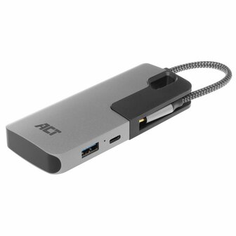 ACT AC7052 USB-C Hub 3 port met cardreader en PD pass through