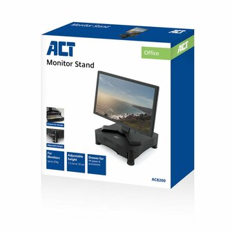 ACT AC8200 flat panel bureau steun 43,2 cm (17&quot;) Vrijstaand Zwart