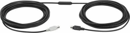 Logitech GROUP 10m Extender Cable PS/2-kabel 6-p Mini-DIN Zwart