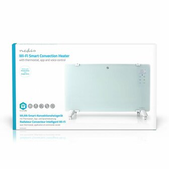 Nedis WIFIHTPL20FWT electrische verwarming Binnen Wit 1000 W Convector elektrisch verwarmingstoestel