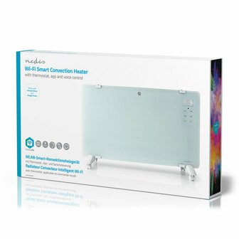 Nedis WIFIHTPL20FWT electrische verwarming Binnen Wit 1000 W Convector elektrisch verwarmingstoestel