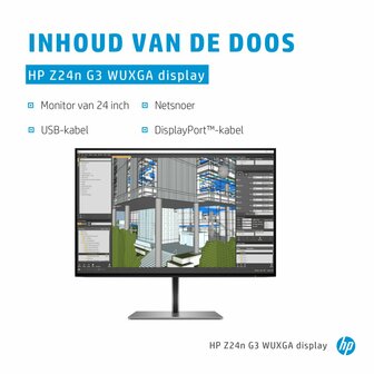 HP Z24n G3 61 cm (24&quot;) 1920 x 1200 Pixels WUXGA LED Zilver