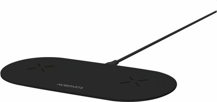 Mobiparts Dual Fast Wireless Charging Pad Black