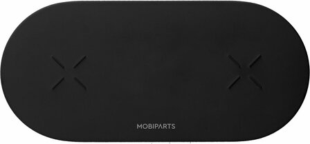 Mobiparts Dual Fast Wireless Charging Pad Black