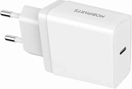 Mobiparts Wall Charger USB-C 20w Wit (with PD)