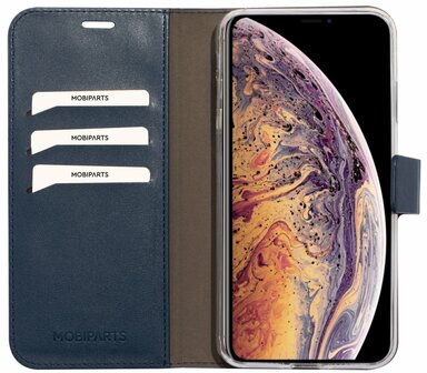 Mobiparts Classic Wallet Case Apple iPhone XS Max Blue