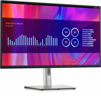 DELL P Series P3223DE 80 cm (31.5&quot;) 2560 x 1440 Pixels Quad HD LCD Zwart