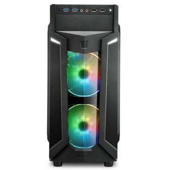 Sharkoon VG6-W RGB Midi Tower Zwart