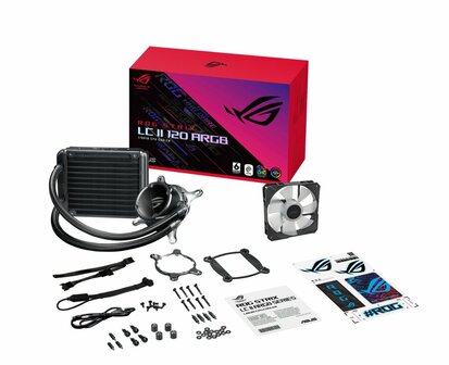 ASUS ROG STRIX LC II 120 ARGB Processor Kit voor vloeistofkoeling 12 cm Zwart