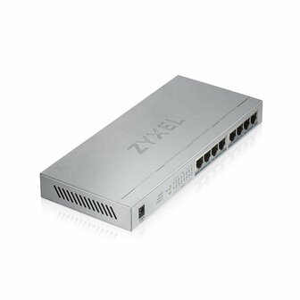 Zyxel GS1008HP Unmanaged Gigabit Ethernet (10/100/1000) Power over Ethernet (PoE) Grijs