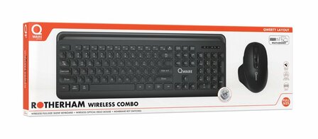 QWARE Wireless Dekstop Combo Rotherham Zwart