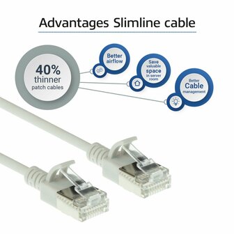 ACT DC7002 netwerkkabel Grijs 2 m Cat6a U/FTP (STP)