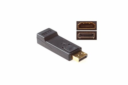 ACT Verloop adapter DisplayPort male naar HDMI-A female