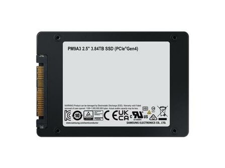 Samsung PM9A3 2.5&quot; 3840 GB PCI Express 4.0 V-NAND TLC NVMe