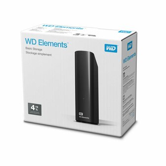 Western Digital WD Elements Desktop 3.5 Inch Externe HDD, 4TB