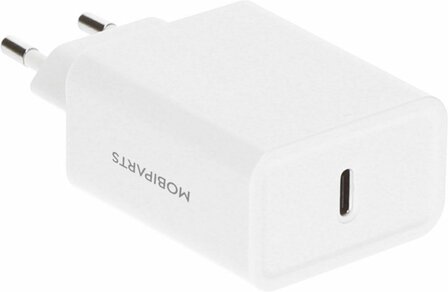 Mobiparts Wall Charger USB-C 30W White (with PD)