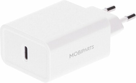 Mobiparts Wall Charger USB-C 30W White (with PD)