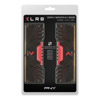 PNY XLR8 geheugenmodule 32 GB 2 x 16 GB DDR4 3200 MHz