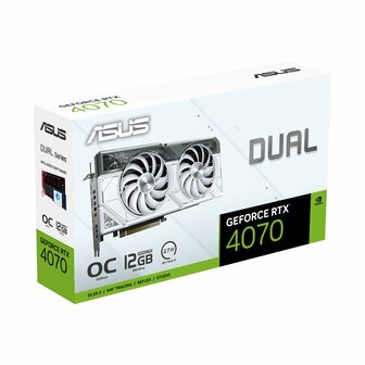 ASUS Dual -RTX4070-O12G-WHITE NVIDIA GeForce RTX 4070 12 GB GDDR6X