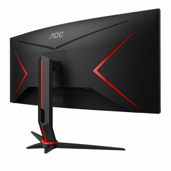 AOC G2 CU34G2X/BK computer monitor 86,4 cm (34&quot;) 3440 x 1440 Pixels Quad HD LED Zwart, Rood