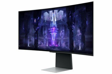 Samsung Odyssey Neo G8 LS34BG850SUXEN computer monitor 86,4 cm (34&quot;) 3440 x 1440 Pixels UltraWide Quad HD OLED Zilver