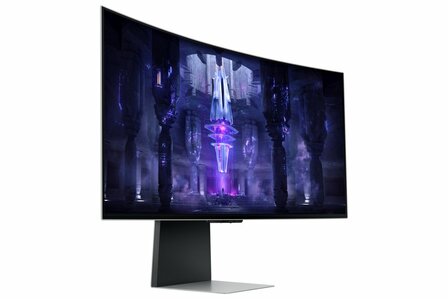 Samsung Odyssey Neo G8 LS34BG850SUXEN computer monitor 86,4 cm (34&quot;) 3440 x 1440 Pixels UltraWide Quad HD OLED Zilver