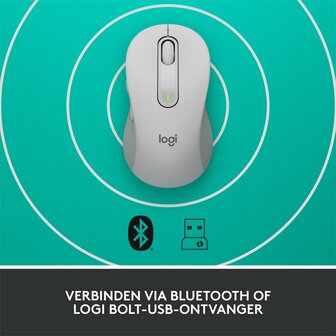 Logitech Signature M650 muis Rechtshandig RF-draadloos + Bluetooth Optisch 2000 DPI