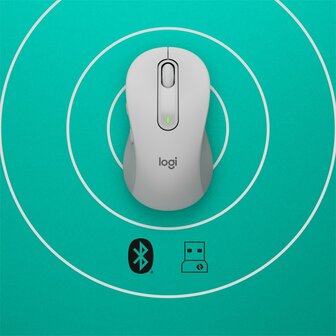 Logitech Signature M650 muis Rechtshandig RF-draadloos + Bluetooth Optisch 2000 DPI