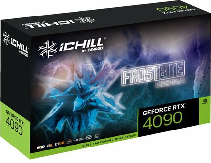 VGA Inno3D RTX4090 iChill FROSTBITE ULTRA 24GB GDDR6X