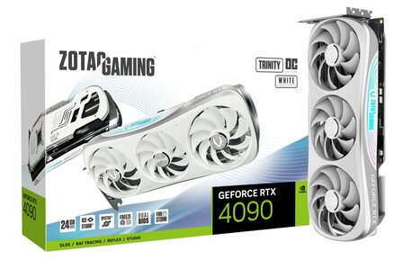 Zotac GeForce RTX 4090 Trinity OC White Edition NVIDIA 24 GB GDDR6X