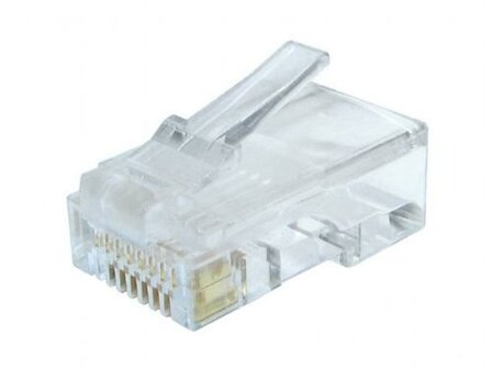 Gembird LC-8P8C-002/50 kabel-connector RJ-45 Transparant