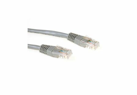 ACT Grijze 15 meter UTP CAT5E patchkabel met RJ45 connectoren