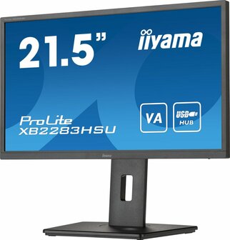 iiyama ProLite XB2283HSU-B1 computer monitor 54,6 cm (21.5&quot;) 1920 x 1080 Pixels Full HD LED Zwart RENEWED