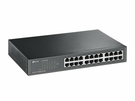 TP-LINK TL-SF1024D netwerk-switch Fast Ethernet (10/100) Zwart RETURNED