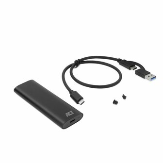 ACT USB-C M.2 NVMe / PCIe SSD Behuizing, tool-free