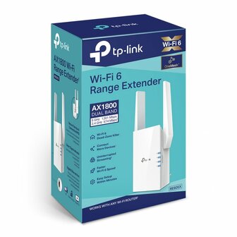 TP-Link RE605X netwerkextender Wit 1000 Mbit/s RENEWED