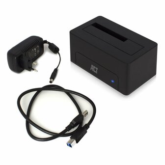 ACT AC1500 basisstation voor opslagstations USB 3.2 Gen 1 (3.1 Gen 1) Type-A Zwart OPEN BOX