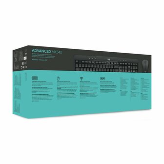 Logitech MK540 Advance Desktopset Belgisch RETURNED