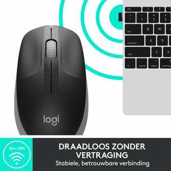 Logitech M190 Full-Size Wireless Mouse OPEN BOX