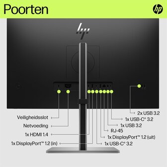 HP E27u G5 QHD USB C-monitor