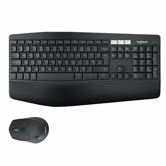 Logitech MK850 Performance toetsenbord Inclusief muis RF-draadloos + Bluetooth QWERTZ Duits Zwart