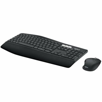 Logitech MK850 Performance toetsenbord Inclusief muis RF-draadloos + Bluetooth QWERTZ Duits Zwart