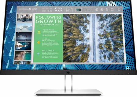 HP E-Series E24q G4 60,5 cm (23.8&quot;) 2560 x 1440 Pixels Quad HD Zwart, Zilver