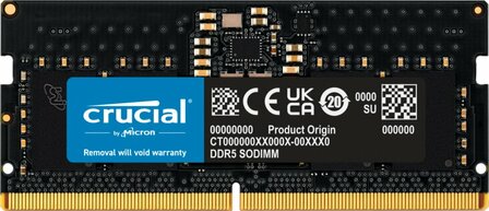 Crucial 8GB (1x8GB) DDR5-5600 CL 46 SO-DIMM RAM Notebook Speicher geheugenmodule 5600 MHz ECC